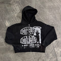 1-800 CULT CROPPED FULL ZIP HOODIE